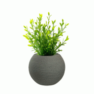 Vase Sphérique En Résine Botticelli Verde Pour Plantes D'Intérieur Et D'Extérieur, 40X33 Cm - vert 8055829983111_0