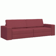 VidaXL Canapé-Lit 200cm Bordeaux tissu Modèle Perveline - 4106718