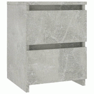 VidaXL Table de chevet Gris béton 30x30x40 cm Bois d’ingénierie - Bois manufacturé 800521