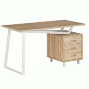 Bureau d'ordinateur mod. ELEGANT OAK avec tiroirs, modèle Yelloo, pour chambre à coucher - marron 0805698370301 Bureau d'ordinateur mod. ELEGANT OAK avec tiroirs, modèle Yelloo, pour chambre à coucher - marron 0805698370301