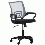 CLP Fauteuil de bureau Auburn en maille avec hauteur réglable et pivotant Gris - gris polyester 317873 CLP Fauteuil de bureau Auburn en maille avec hauteur réglable et pivotant Gris - gris polyester 317873
