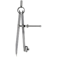 Compas à ressort porte-crayon en acier - 300 mm - Référence 190054_0