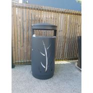 Corbeille extérieur acier galvanisé_1