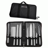 Ensemble de couteaux avec sac de transport pliable Royalty Line RLK10HL - argenté 5407004741635