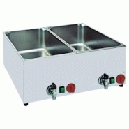 EURAST - Bain marie électrique pour 2 gn 1/1/1 sur table - 650x560x250 mm - 1200 W 230/1V - 53040240 - inox 53040240 EURAST - Bain marie électrique pour 2 gn 1/1/1 sur table - 650x560x250 mm - 1200 W 230/1V - 53040240 - inox 53040240