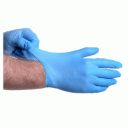 Gants nitrile bleu taille S par 100