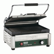 Grill panini inox double plaques rainurées en fonte, 2400 W, 220 V - MONO