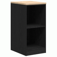 Helloshop26 - Armoire de rangement noir avec 2 étagères garage bricolage 40 x 51 x 85 cm en bois de pin 02_0051345 - noir Bois massif 3000236866378