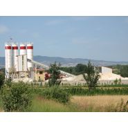 Mb-135w centrale à béton fixe - Meka - 136 à 153 m³/h - 3,33 m³ malaxeur double arbre_1