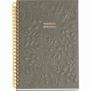 MIQUELRIUS Carnet British Bloom A5, 160p./80 feuilles ivoire 80 g/m², ligné - 8422593082379