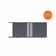 Portail coulissant perforé - 2500 / 1600_0