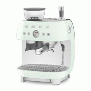 SMEG machine à expresso avec broyeur 20 bars vert d'eau EGF03PGEU - vert 8017709329860