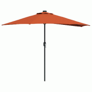 VidaXL Parasol de jardin Terre cuite 294 x 150 x 224 cm Modèle Zephyr Riviera - 42003272