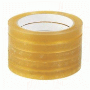Adhésif transparent cristal cellulose 12mmx66m - rouleaux déchirables à la main - par 12