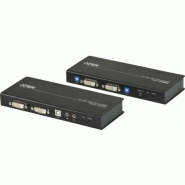 Aten ce604 prolong. Kvm double écran dvi/usb/audio/rs232 60m 60604