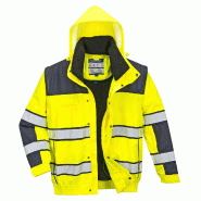Blouson HiVis 3 en 1 - Jaune/Marine / XXXL