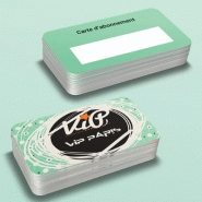 Cartes et badges plastiques pvc pour impression - 8,6x5,4cm