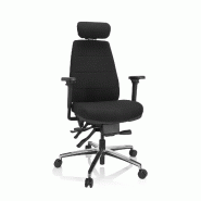 Chaise de bureau / Fauteuil pivotant PHOENIX PRO I Tissu noir hjh OFFICE - noir polyester 608992