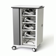 Chariot de chargement pour 20 casques et contrôleurs VR - serrure à clé Chariot de chargement pour 20 casques et contrôleurs VR - serrure à clé