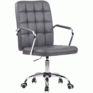 CLP Fauteuil de bureau Terni Gris/Similicuir - gris polyester 313163 CLP Fauteuil de bureau Terni Gris/Similicuir - gris polyester 313163