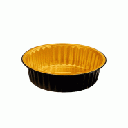 ECOLOMIQUE - 50 Pcs - Pot aluminium noir/or - 920 ml, Hauteur: 47 mm - ECO210LU180920