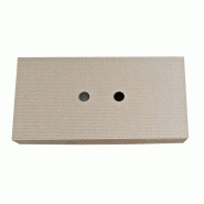 FHC evolupack FHC - 50Pcs - Couvercle "Chokra" en kraft ondulé pour plateau repas - 380x198mm H60mm - FHC210CHOKLID