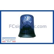 Gyrophare halogène RTB/5 B bleu embase ISO classe 1 rotatif SIRENA 73201