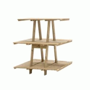 HORTALIA Présentoir en bois Grow - marron Bois massif 600001 HORTALIA Présentoir en bois Grow - marron Bois massif 600001