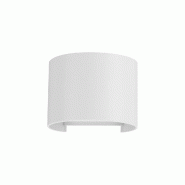 Lek R Wall - Applique murale LED ronde pour intérieur et extérieur, 6,8 W, faisceau réglable 0-120°, blanc mat 3000 K - Beneito & Faure - blanc 84