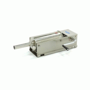 Poussoir à saucisses 5 Litres professionnel, horizontal, 2 vitesses, 4 canules Ø16-38 mm