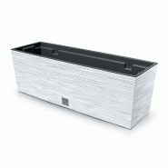 Prosperplast - Jardinière collection FURU, coloris Blanc, 58x18x19,5 cm, capacité 12 L - blanc plastique ZA5232
