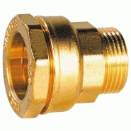 Raccord laiton droit m 33x42 pe40 Raccord laiton droit m 33x42 pe40