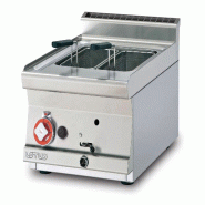 Redcook Cuiseur de pâtes à gaz de comptoir 1 bac 17 litres. Structure en acier inoxydable. Dimensions 40x60 h28 cm Modèle CPT-64G - 2271