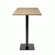RestooTab - Mange-debout Milan T 50x50cm décor chêne dolomite - marron fonte TB-MITFF-5050M-CH.DOLO