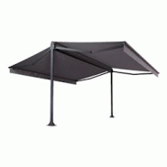 Store double pente Mabay 4,14x2x2,00 M Intersun Motorisé à télécommande (Gris anthracite structuré RAL7016ST - Gris foncé 300g/m²) - gris alumi Store double pente Mabay 4,14x2x2,00 M Intersun Motorisé à télécommande (Gris anthracite structuré RAL7016ST - Gris foncé 300g/m²) - gris alumi