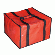 Valisette livraison pizza 40x34x25,5cm vinyle rouge