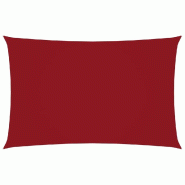 VidaXL Voile de parasol tissu oxford rectangulaire 4x7 m rouge Modèle Riviera Design - rouge 135658