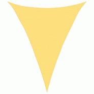 Voile d'ombrage 160 g/m² Beige 5x7x7 m PEHD Modèle Balcon Alpha Prime - 311154