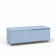 AQA Design Commode en MDF VENERE tiffany blue L.120 P.45 H.42 MPVE121HR-TIF - bleu Bois manufacturé MPVE121HR-TIF