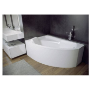 BAIGNOIRE D'ANGLE GAUCHE RIMA 130/140/150/160/170 CM AVEC TABLIER