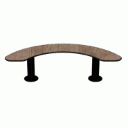 Banc public en bois circulaire buton industries ba 40 eden Banc public en bois circulaire buton industries ba 40 eden