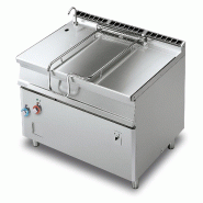 Brasero électrique à basculement automatique, cuve inox 120 L, structure inox, 120x90x90 cm, Modèle BRM120-912ETF/I - 2174