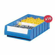 Carton de 16 bacs tiroirs plastique multibox bleu l.240 x p.400 mm - 2114024/c_0