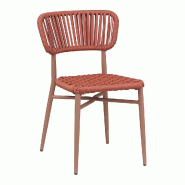 Chaise Carole terra, France mobilier chr - marron 3760326528080