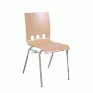 Chaise coque bois 4 pieds ø 20 accrochable caro t6 Chaise coque bois 4 pieds ø 20 accrochable caro t6