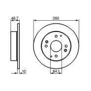 Disque de frein Bosch 0986478172 - Boîte de 2 disques - Arrière - Plein - 4 trous - Épaisseur 10 mm Disque de frein Bosch 0986478172 - Boîte de 2 disques - Arrière - Plein - 4 trous - Épaisseur 10 mm