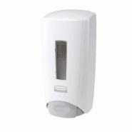 Distributeur manuel de savon flex avec bouton poussoir visualisation de niveau capacité 1300ml chromé