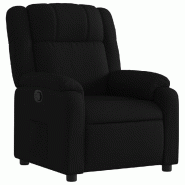 Fauteuil inclinable Noir Tissu Modèle Rionelis - 373538