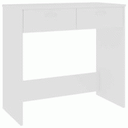 Helloshop26 - Bureau table poste de travail meuble d'ordinateur informatique étude 80 x 40 x 75 cm bois d'ingénierie blanc 02_0023525 - 3000214366210 Helloshop26 - Bureau table poste de travail meuble d'ordinateur informatique étude 80 x 40 x 75 cm bois d'ingénierie blanc 02_0023525 - 3000214366210