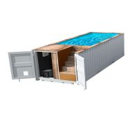 Kit 6m - piscine container - pool container - surface 13,35 m2